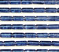Denim Blue Glass Tubes - Watercolour Finish